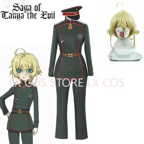 Anime Saga of Tanya the Evil Youjo Senki Tanya von Degurechaff Cosplay Costume Customized