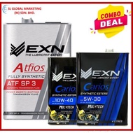 [COMBO DEALS] EXN ATFIOS SP3 ATF OIL 4L + EXN CARIOS MOLYTECH SYNTHETIC ESTER 5W-30/10W-40 4L
