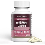 Swiss Activa+ Total Menopause Support – Hormone Balance, Hot Flash Relief, Mood & Energy Boost, Gut 