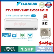 [Seller's Own Fleet] Daikin FTV35PB / RV35PB R32 1.5HP WIFI Air Conditioner Gin-ION Filter Standard 