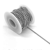 wide1.2-6mm Stainless Steel Ball Chain Necklace For Pendant or Dog Tag