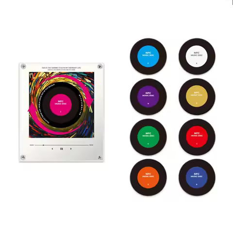Nfc Smart Fridge Magnet Music Player Touch React Automatic Play Audio Interactive Magnetic Stickers 