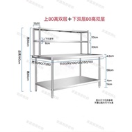 Kitchen Seasoning Table Workbench Commercial Chopping Board Operation Table Table Shelf Stove Stainl