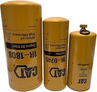 CAT Filter Kit – 256-8753, 1R-0749, 1R-1808 – Fits Most Caterpillar 3406, C10, C11, C12, C13, C15, C