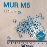 50 pcs M5 Nuts