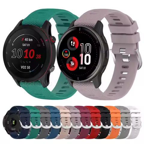 Band Strap For Garmin Forerunner 255 255S 265S 265 245 Venu 3 3S 2S SQ Vivoactive 3 4 5 Silicone Bra