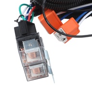 【TRSBX HOT】1pcs H4 Headlight Relay Harness 12V 80A Wiring Kit For H6054 LED Headlights