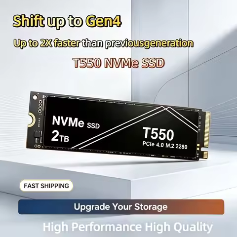 New T550 500GB 1TB 2TB 4TB NVMe PCIe Gen4 M.2.2280 SSD Solid State Drives for Gaming Computer Laptop