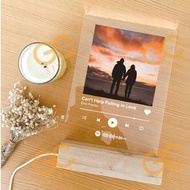 Custom LED Acrylic Album Art Spotify Song