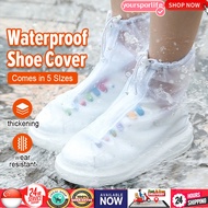 🔥READY STOCK🔥 Rain Shoe Cover Reusable Rainproof Anti-Slip Rain Boots Durable PVC Plastic Shoe Cover