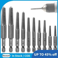 Screw Extractor Set,10 Pcs Screw Extractor,1/4inch Hex Shank Broken Screw Extractor,Screw Remover & 