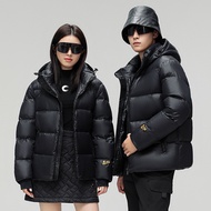 KY-D Down Jacket Men's Short2023Winter Hooded Couple Coat Black Gold Fashion Brand White Duck down Warm down Jacket Wome