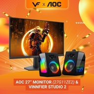 AOC Vinnfier Gaming Audio Speaker X AOC Monitor 27" 27G11ZE2 Fast IPS FHD HDR10 Adaptive Sync 240Hz 