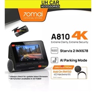 70 MAI A810 4K DASH CAM DUAL VISION RECORDER WITH GPS ADAS