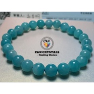 [Certificate]🌹Natural Amazonite Bracelet 7.5mm🌈天然天河石手链 7.5咪