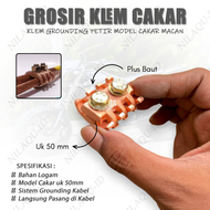 GROSIR Klem Kabel Bc Listrik 50mm Full Tembaga Klem Grounding Sambungan Kabel Listrik
