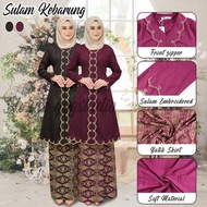 Baju Kebarung Batik Moden Baju Labuh  Kebaya NikahTunang KEBARUNG SONGKET TABUR Kurung Sulam Ironles