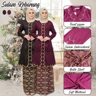 Baju Kebarung Batik Moden Baju Labuh  Kebaya NikahTunang KEBARUNG SONGKET TABUR Kurung Sulam Ironless Bridesmaid Nikah