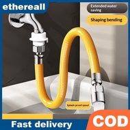 ETH Stainless Steel Faucet Extender 1Pcs 1 Mode Adjustable Water Tap Tube Extension for Kitchen Bath