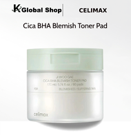 γ100% AuthenticγCELIMAX JI WOO GAE Cica BHA Blemish Toner Pad 170ml/60ea Exfoliate Pore Debris|Contr