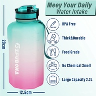 🔱GEMFUL Water Bottle 2.2 Litre Big Sports Water Jug BPA-free Leakproof for Gym Travel Camping Outdoor Sports 5K5T