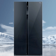 Global House TCL ตู้เย็น Side by Side ขนาด 22.3 คิว  รุ่น RT62GPSBD สี Black glass รับประกันของเเท้!