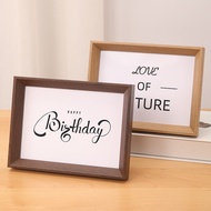 Photo Frame 20cm Photo Frame Table Feel Creative Simple Wooden Photo Frame Picture Frame Oil Pastel 