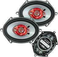 Pair of SoundXtreme 5x7"/ 6x8" In 3-Way 350 Watts Coaxial Car Speakers 4-Ohm (2 Speakers)