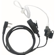 Walkie Talkie Acoustic Tube Earpiece Mic Surveillance Kit Headset Quansheng UV-K5 K6 Baofeng UV-5R B