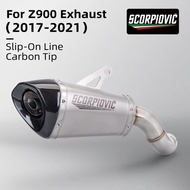 Motorcycle exhaust muffler system for Z900 exhaust Z900 link pipe with muffler z900 muffler 2017-202