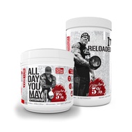 5% Nutrition Rich Piana Bundle | AllDayYouMay Caffeinated BCAA Powder + Kill It Reloaded High-Stim P