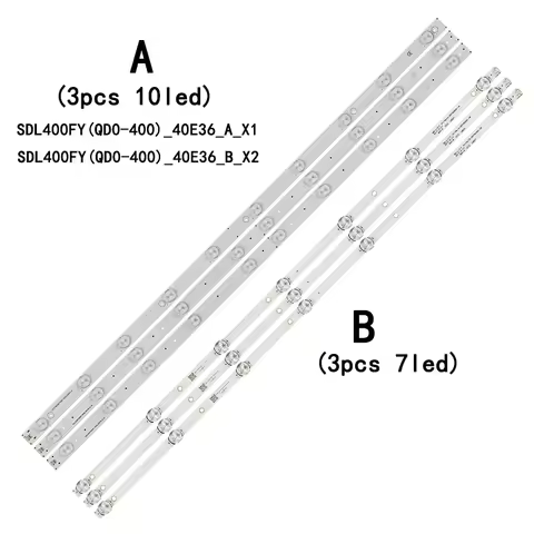 1/5/10kits LED Backlight strip 7 lamp For YAL13-00730300-18 YAL13-00730300-28 40E2 SDL400FY(QD0-C07)