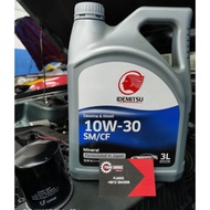 IDEMITSU ENGINE 10W 30 WITH OIL FILTER