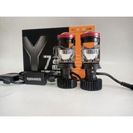 Y7 LED Lamp HEDLAMP MINI LENS PROJECTOR H4