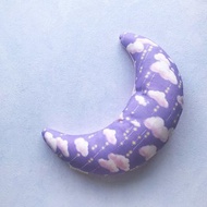 犬貓布製踹踹抱枕 貓草玩具 狗玩具--彎月兒 粉紫雲朵(加強耐用)