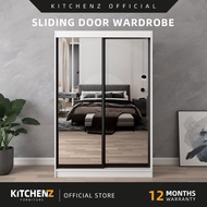 [FREE Shipping & FREE Installation] KitchenZ 4x6Ft Sliding Anti Jump Wardrobe With Combination Lock 