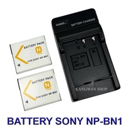 NP-BN1 \ BN1 แบตเตอรี่ \ แท่นชาร์จ \ แบตเตอรี่พร้อมแท่นชาร์จสำหรับกล้องโซนี่ Battery \ Charger \ Bat