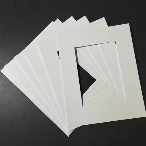 Customized Photo Mats Rectangle Paper Mounts Picture Frames Photo Decor Photo Mat Paper Photo Frame