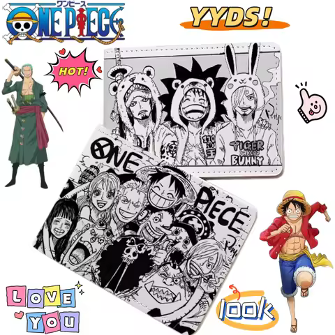One Piece Luffy Roronoa Zoro Nami Sanji Cartoon Secondary Creative Driver's License Protective Case 