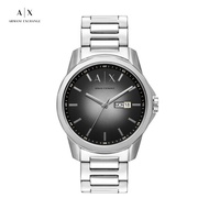 Armani Exchange Men's Banks Analog Watch ( AX1764 ) - Quartz, Silver Case, Round Dial, 22 MM Silver 