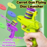 EVA Soft Bullet Frisbee Gun Toy / UFO Gun / Flying Disc Toy / Pet Radish Frisbee Gun / Cat Toy