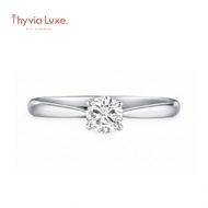 THIVIA LUXE by TIANSI 375 (9K) White Gold 0.3 Carat Diamond Ring with IGI Certificate | Cincin berli