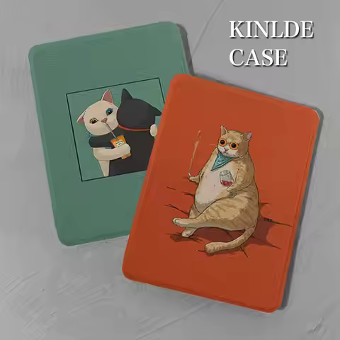 kindle case interesting cat paperwhite1th 2th 3th 2014voyage tpu leather case 2022 11th 10th 9th gen