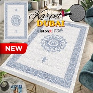 Karpet Premium Dubai ListonX dengan sisi tepi berbulu-Karpet Mewah Dubai Lembut AntiSlip Anti Gelinc