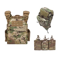 UNIONTAC 1000D Nylon Laser cutting vest set with triple tool pouch and hydration pouch outdoor vest