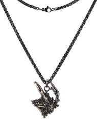 Final Fantasy XVI 16 Eikon Logo Necklace Ifrit Brass or Solid Silver with Antique Effect Clive Efrit