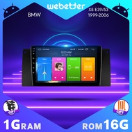 WeBetter TopNavi Android 10.0 9.0-inch touch screen car audio stereo player for BMW X5 E39 E53 1999/