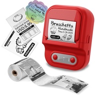 Portable Label Printer Mini Handheld Bluetooth Thermal Barcode Printer Takeaway Receipt Label Barcod