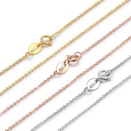 Jewelry Style Necklace au750 Jewelry Long o Yellow Chain Clavicle 18k White Gold Rose Chain Hengshen