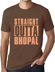 Men's Graphic T-Shirt Straight Outta Bhopal Eco-Friendly Limited Edition Short Sleeve Tee-Shirt Vint